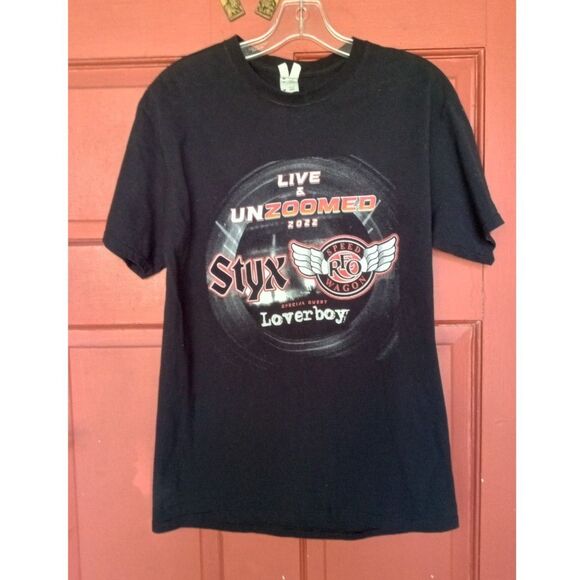 Styx, REO and Loverboy 2022 Concert T-Shirt men's sz. M - Picture 1 of 4